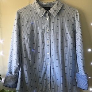 Nautical Knot Striped Button Down